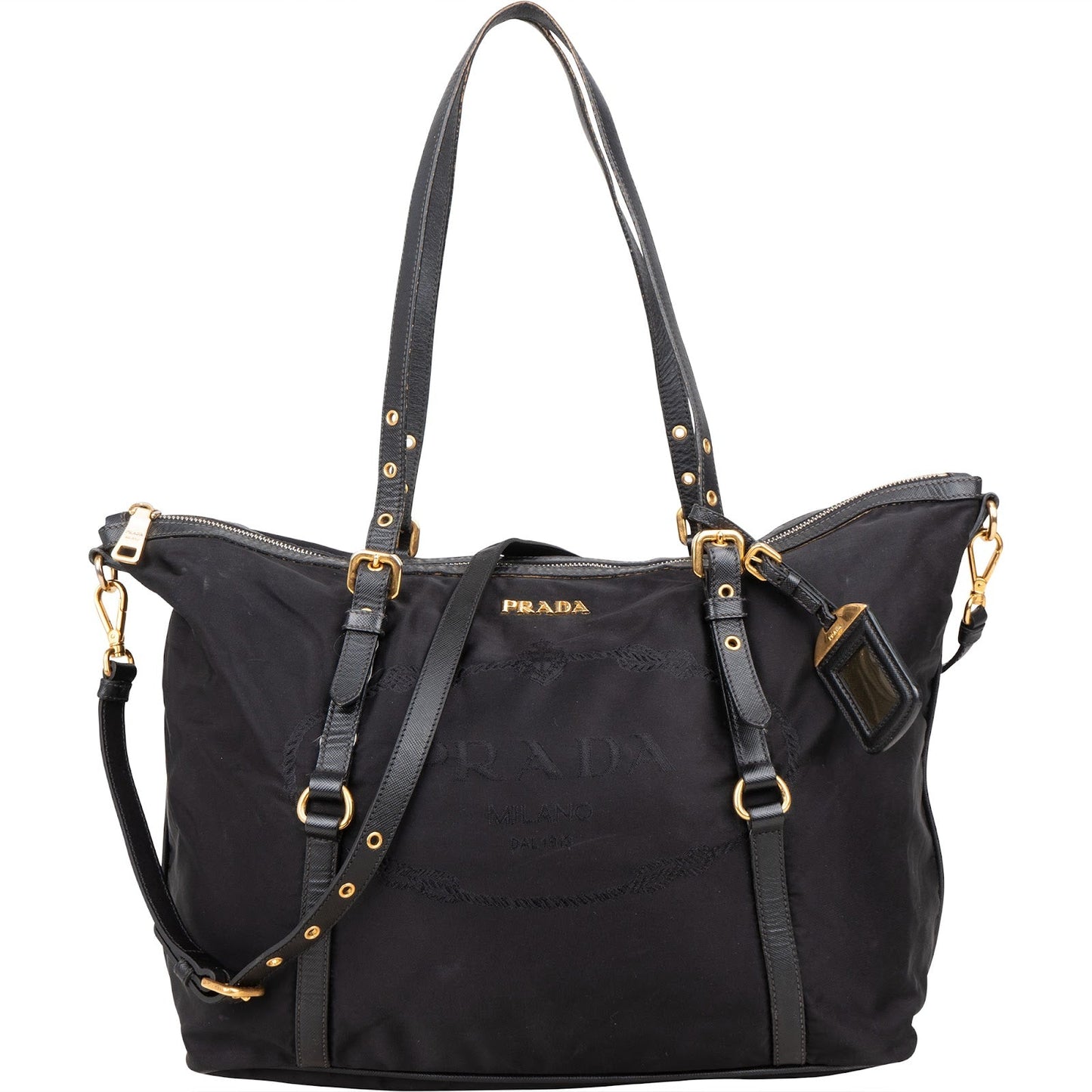 Prada Tessuto Tote Shoulder Bag