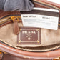 Prada Brown Vitello Daino Bauletto Handbag