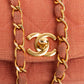 Chanel Quilted Cotton Small Diana 24K Gold Single Flap Crossbody Bag