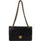 Chanel Quilted Lambskin 24K Gold Small Double Flap Shoulder Bag