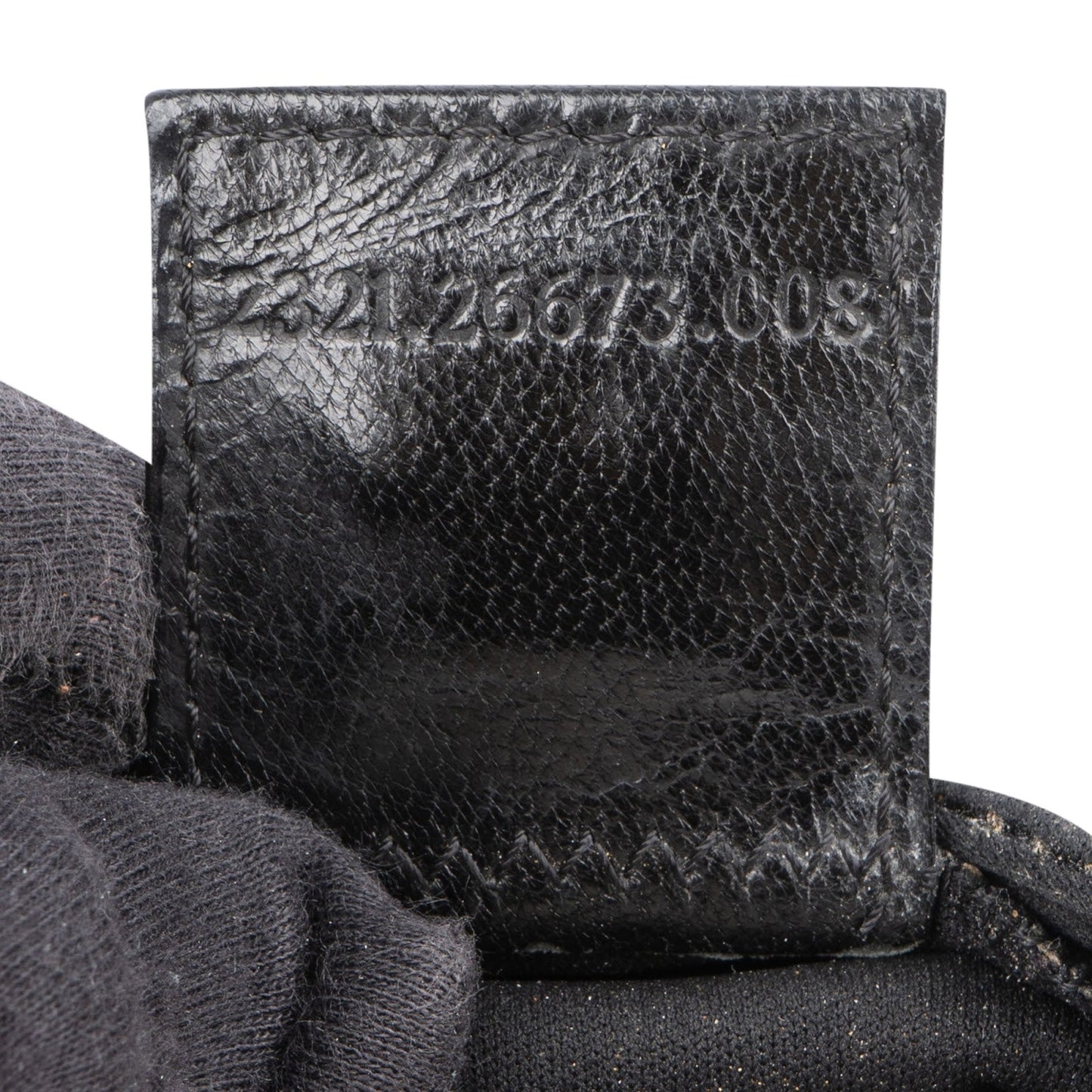 Fendi Cotton FF Buckle Micro Croissant Handbag