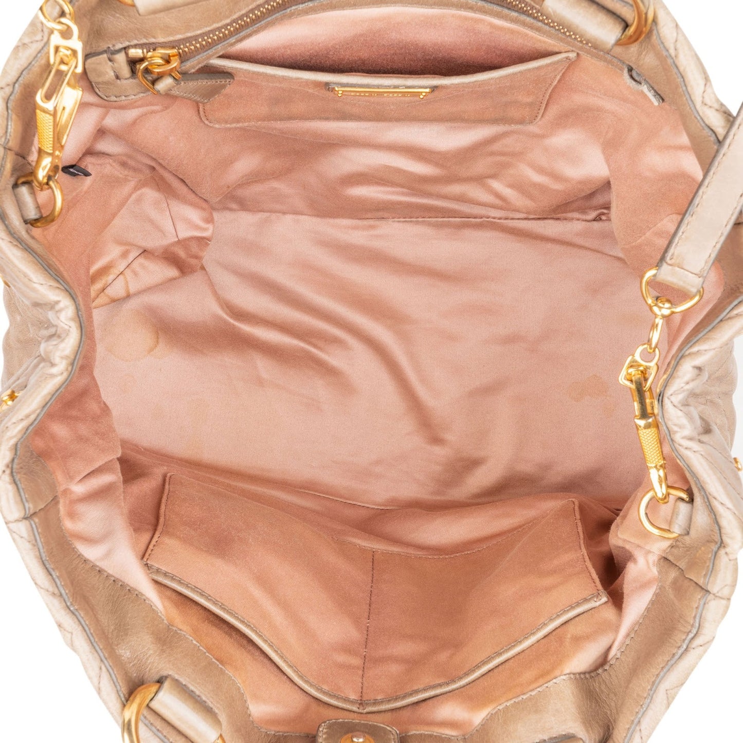 Miu Miu Quilted Geometric Leather Handbag