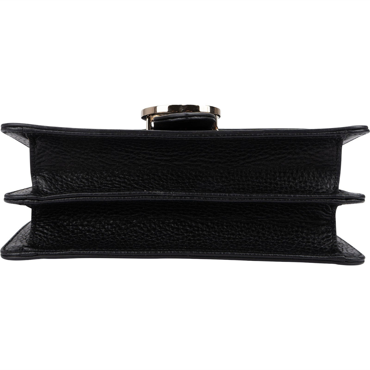 Gucci Grained Leather Interlocking GG Shoulder Crossbody Bag