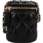 Chanel Quilted Lambskin Mini Vanity Case Crossbody Bag