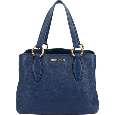 Miu Miu Vitello Daino Small Tote Handbag