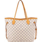 Louis Vuitton Monogram Damier Azur Canvas Neverfull MM Shoulder Bag