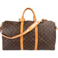 Louis Vuitton Monogram Canvas Keepall 50 Bandoulière Travel Bag