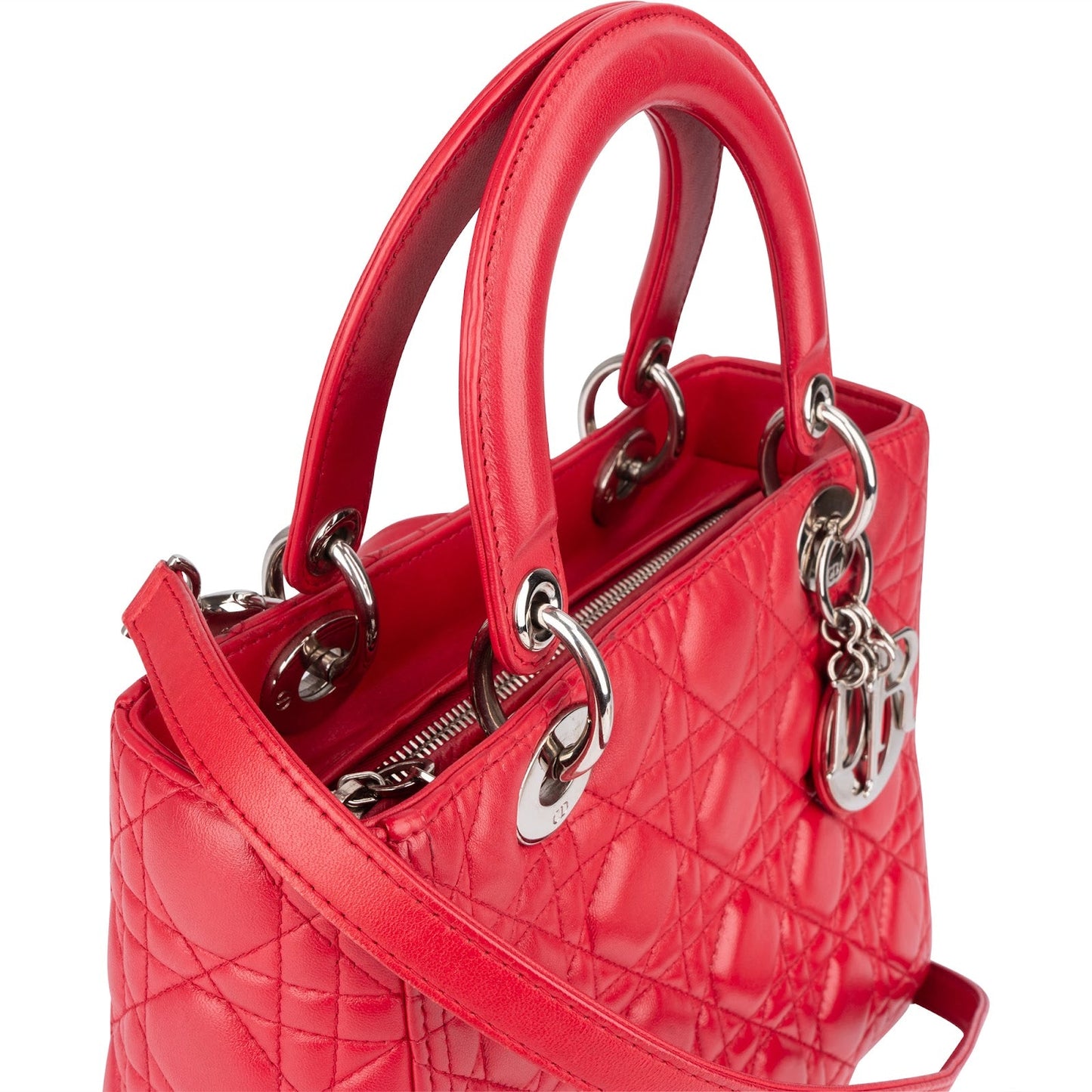 Christian Dior Quilted Leather Lady Dior Handbag