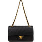 Chanel Quilted Lambskin Small 24K Gold Double Flap Shoulder Bag
