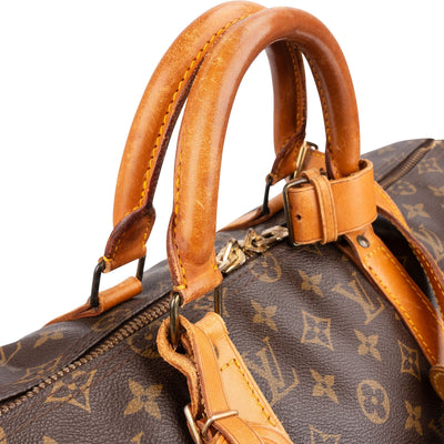Louis Vuitton Monogram Canvas Keepall 50 Bandoulière Travel Bag