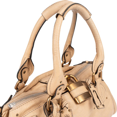Chloé Leather Studded Paddington Satchel Handbag