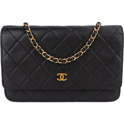 Chanel Quilted Lambskin Wallet On Chain Crossbody Bag