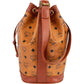 MCM Monogram Visetos Drawstring Bucket Crossbody Bag