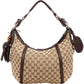Gucci Monogram GG Canvas Indy Hobo Shoulder Bag