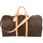 Louis Vuitton Monogram Canvas Keepall 55 Bandoulière Travel Bag