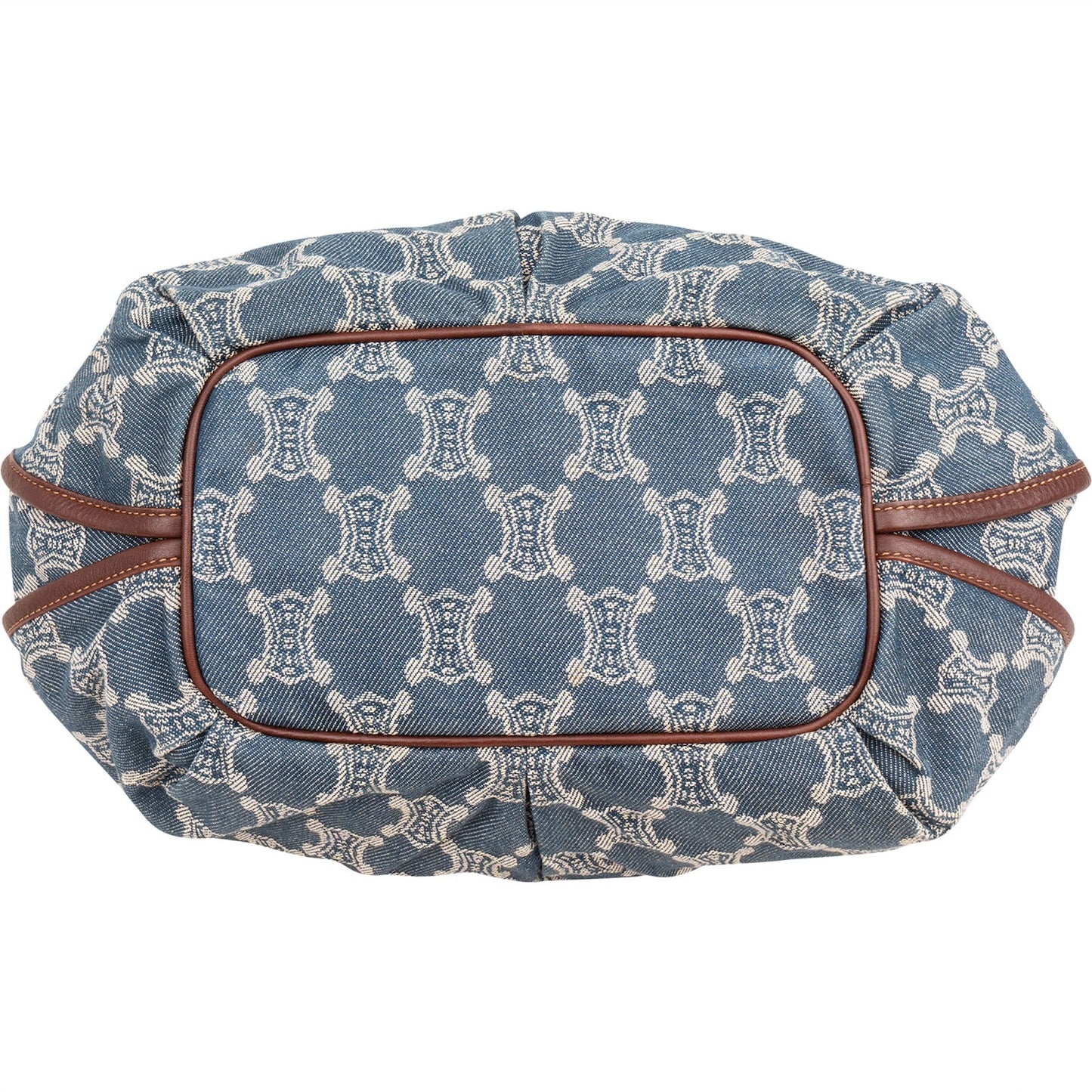 Céline Denim Macadam Monogram Hobo Shoulder Bag