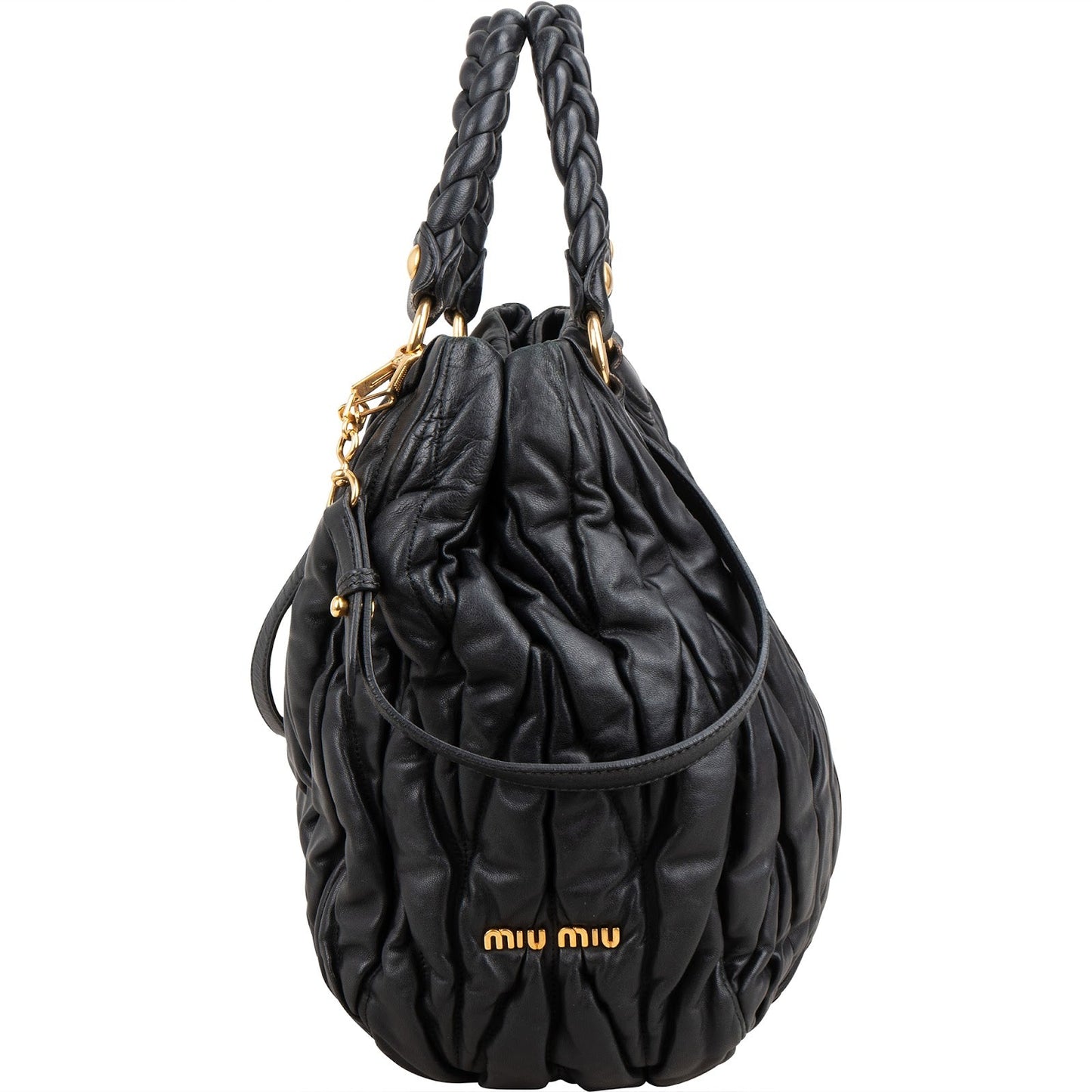 Miu Miu Matelassé Nappa Leather Coffer Handbag