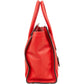 Céline Red Grained Leather Luggage Handbag