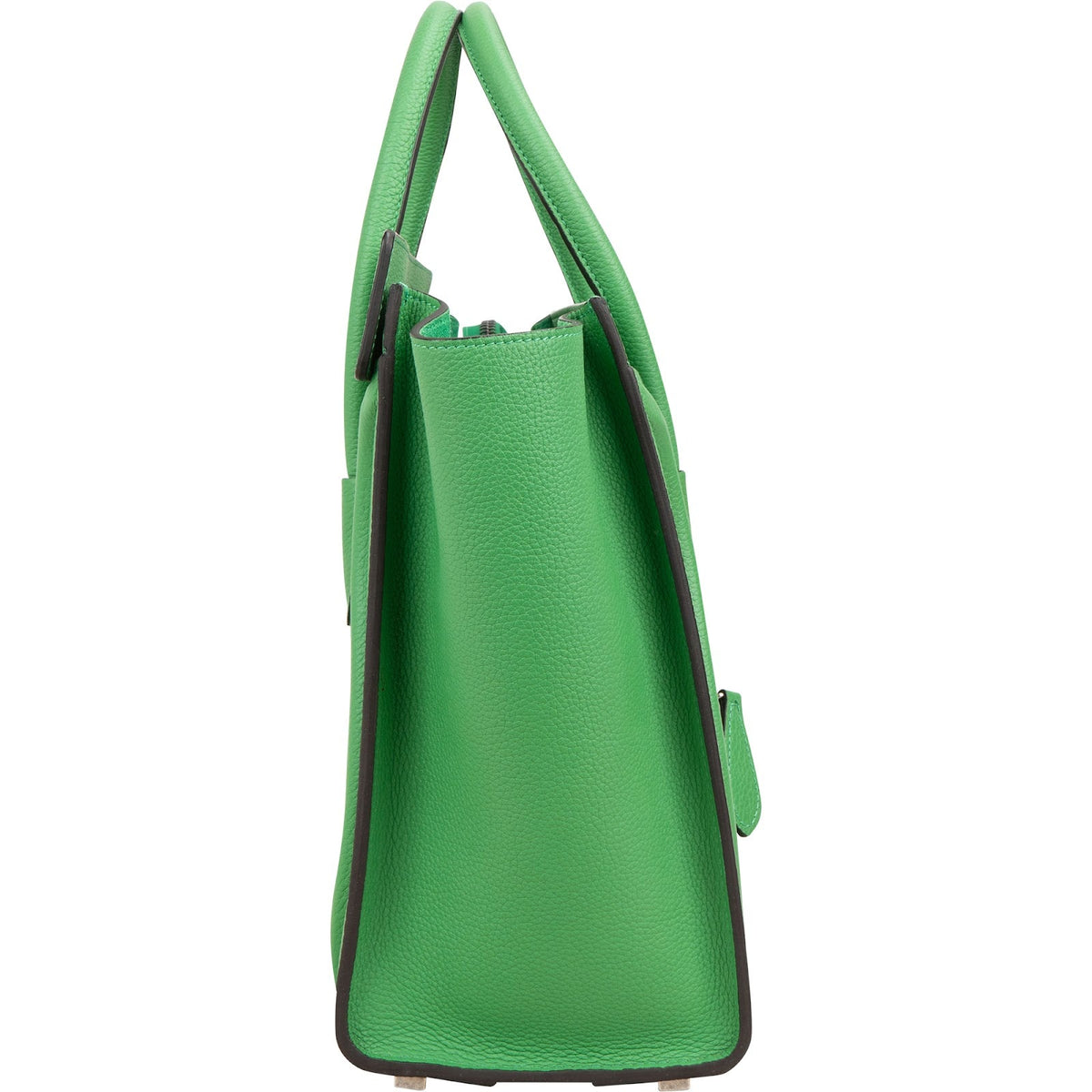Céline Green Grained Calfskin Luggage Handbag