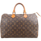 Louis Vuitton Monogram Canvas Speedy 35 aus Canvas und Vachetta-Leder – Vorderansicht