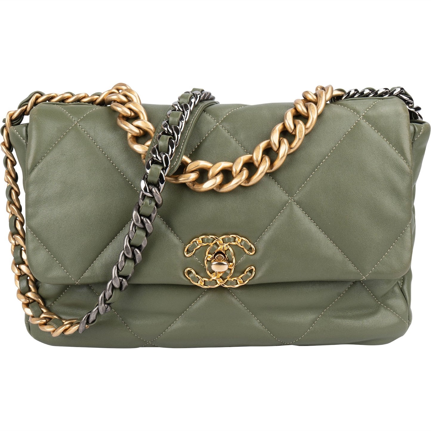 Chanel 19 Quilted Lambskin Single Flap Crossbody Bag