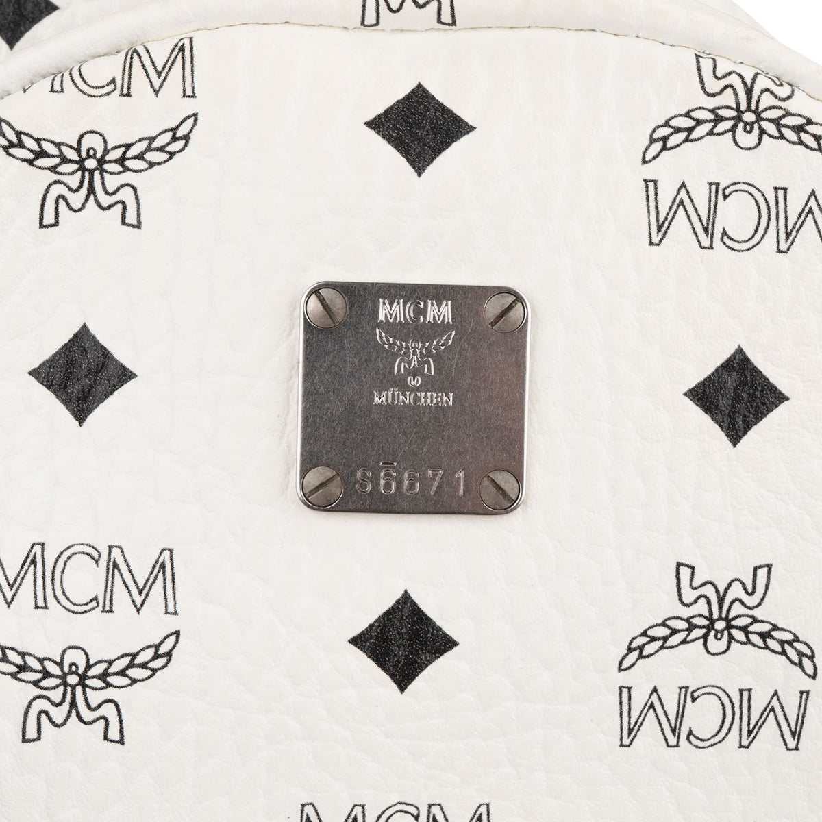 MCM Monogram Visetos Stark Side Studs Mini Backpack