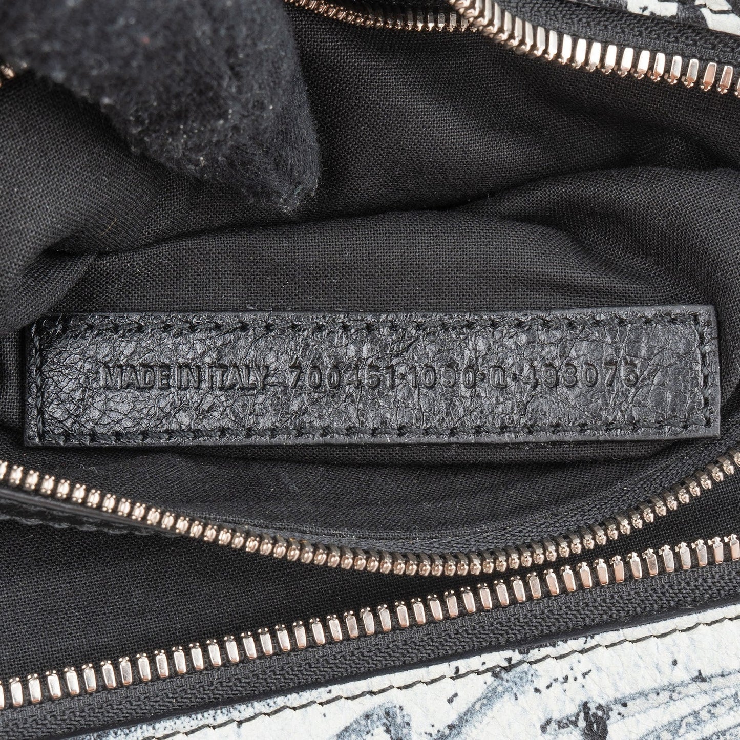 Balenciaga Graffiti Print Leather Neo Cagole City Handbag