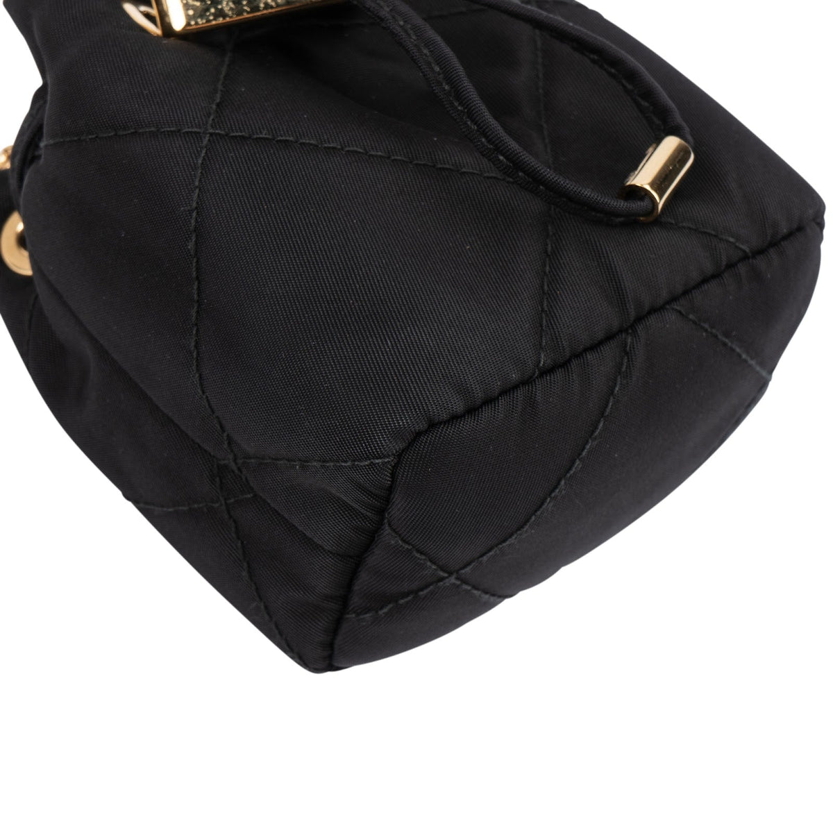 Prada Quilted Re-Nylon Triangle Mini Pouch Crossbody Bag