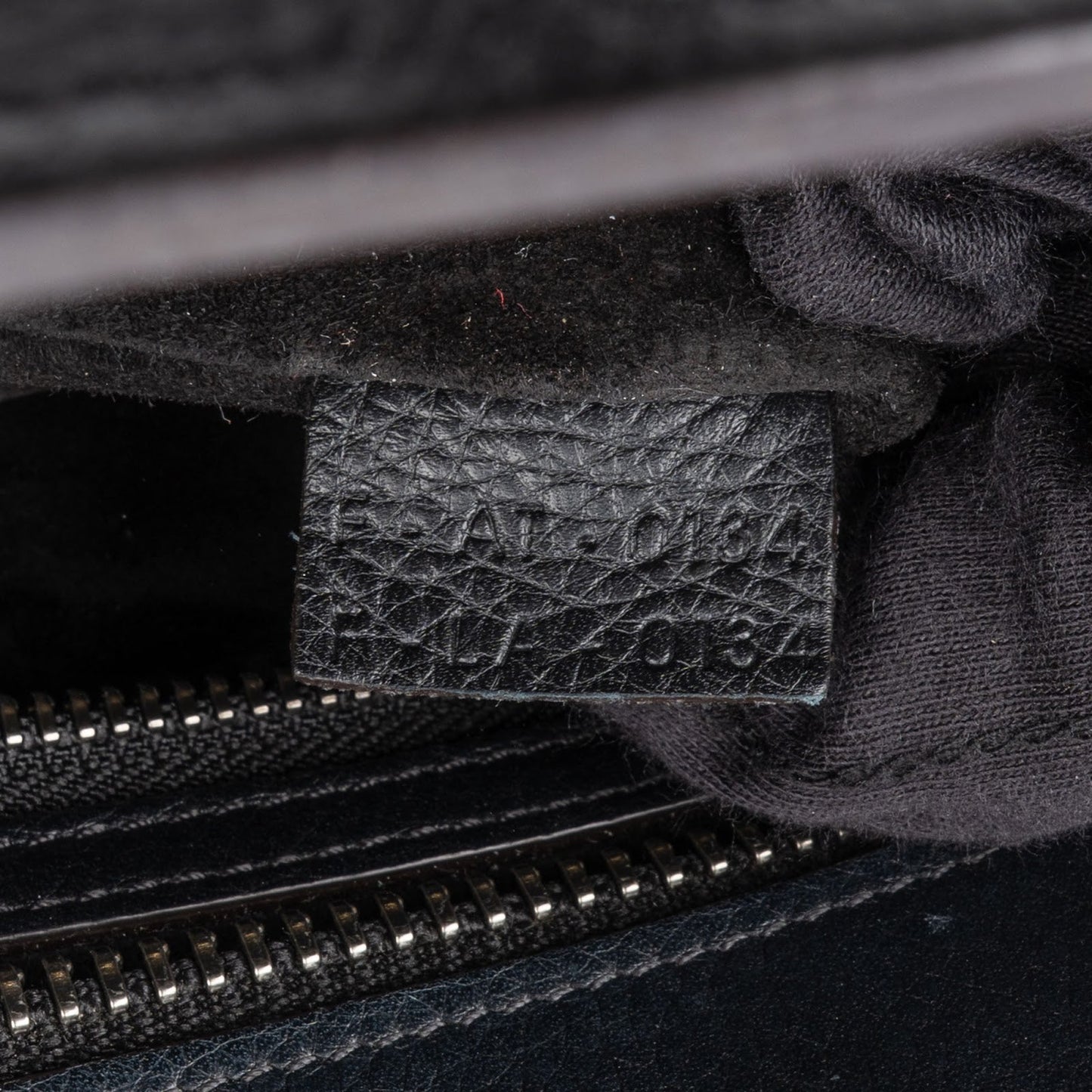 Céline Black Grained Leather Luggage Handbag