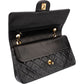 Chanel Quilted Lambskin 24K Gold Medium Double Flap Shoulder Bag