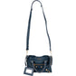 Balenciaga Blue Leather Mini City Handbag