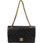 Chanel Quilted Lambskin Medium 24K Gold Double Flap Shoulder Bag