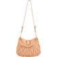 Miu Miu Matelassé Leather City Hobo Shoulder Bag