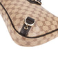 Gucci Monogram Crystal GG Abbey D-Ring Shoulder Bag