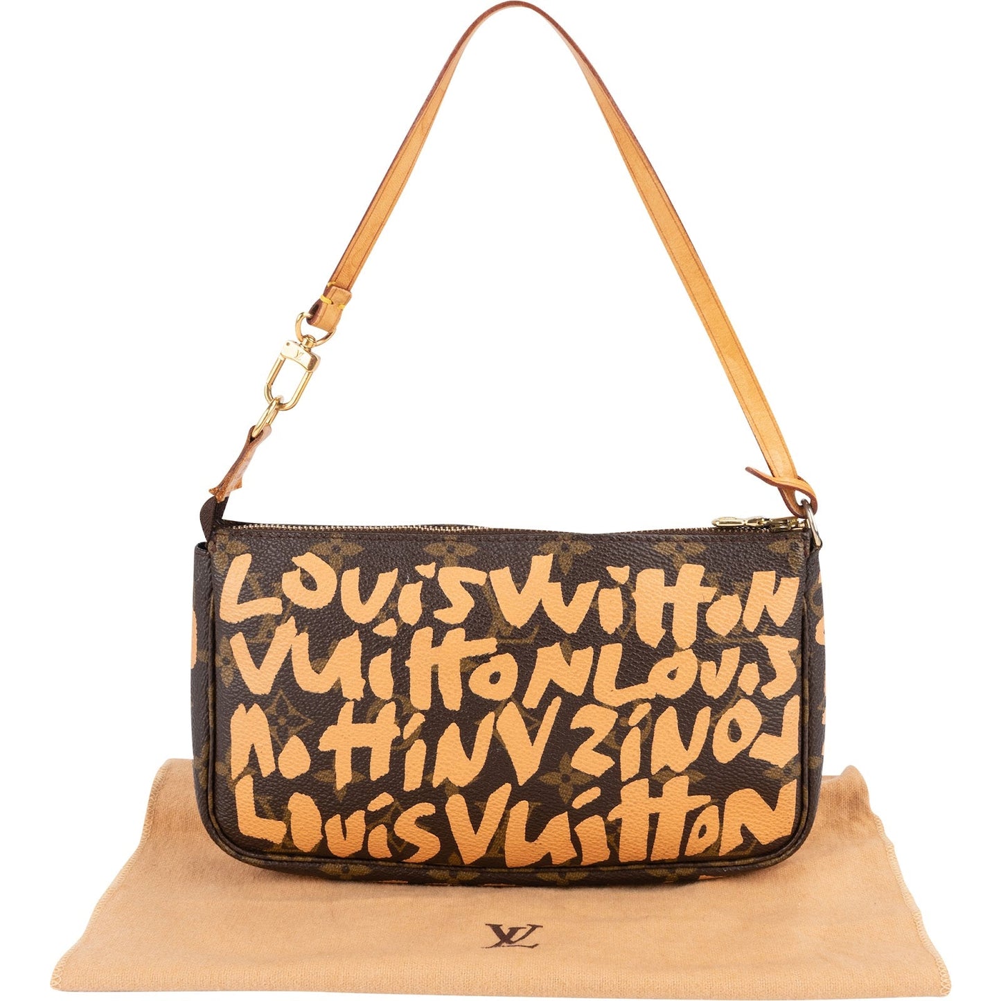 Louis Vuitton Limited Monogram Graffiti Pochette Accessoires Handbag