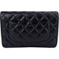 Chanel Quilted Crinkled Navy Lambskin 2.55 Reissue Wallet On Chain Crossbody Bag