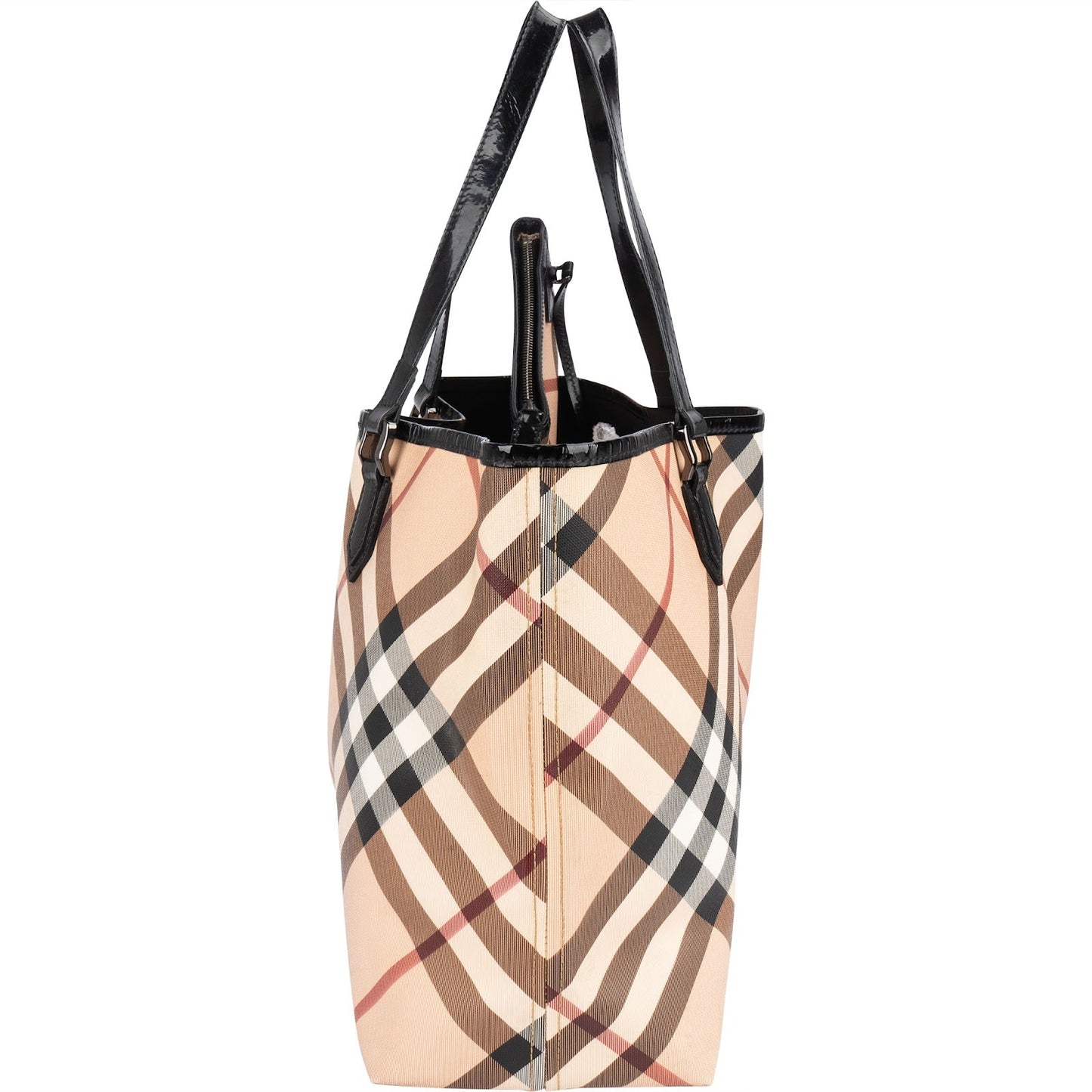 Burberry Nova-Check Monogram Tote Shoulder Bag