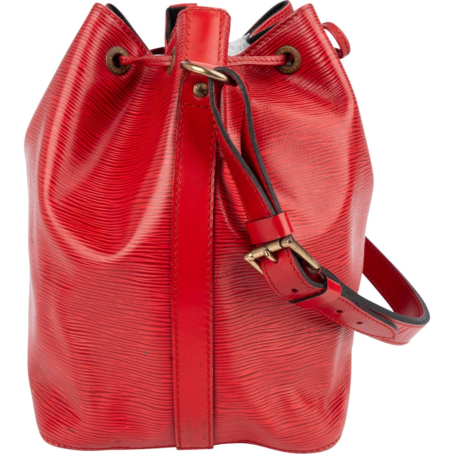 Louis Vuitton Red Epi Leather Sac Noé Petit Shoulder Bag