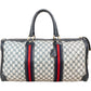 Gucci Monogram GG Supreme Web Boston Travel Bag