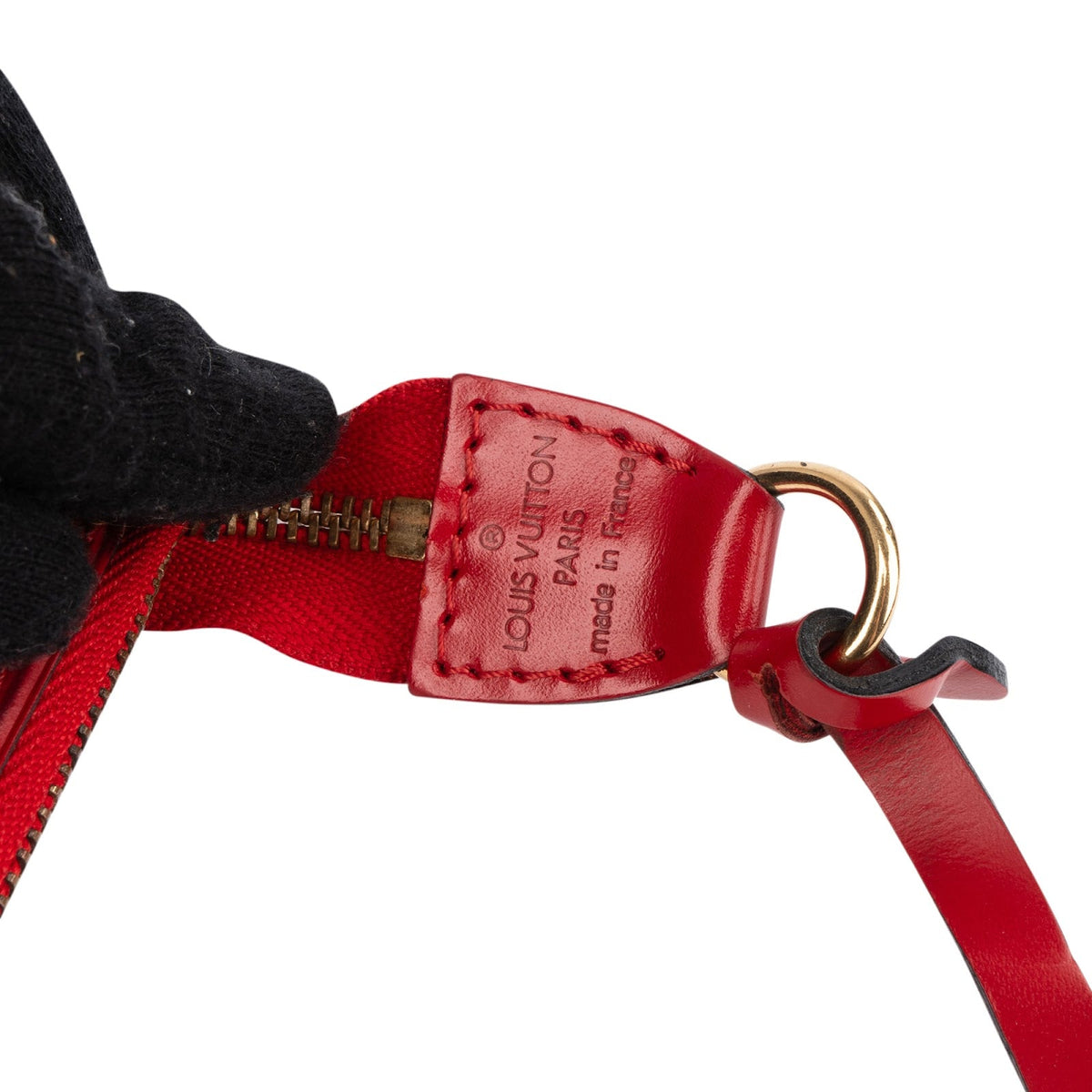 Louis Vuitton Pochette Accessoires aus rotem Epi-Leder – Ansicht 9