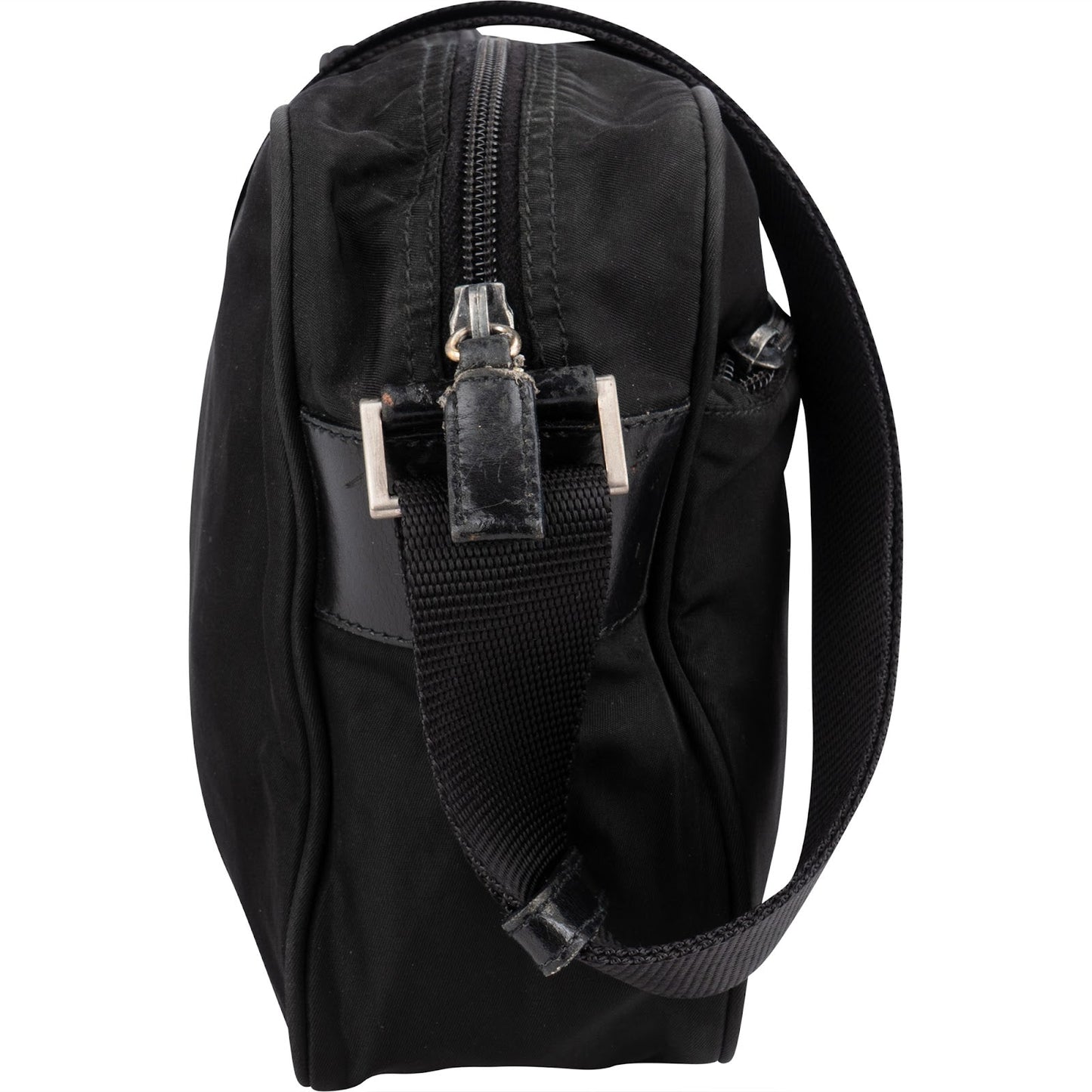 Prada Tessuto Triangle Messenger Crossbody Bag