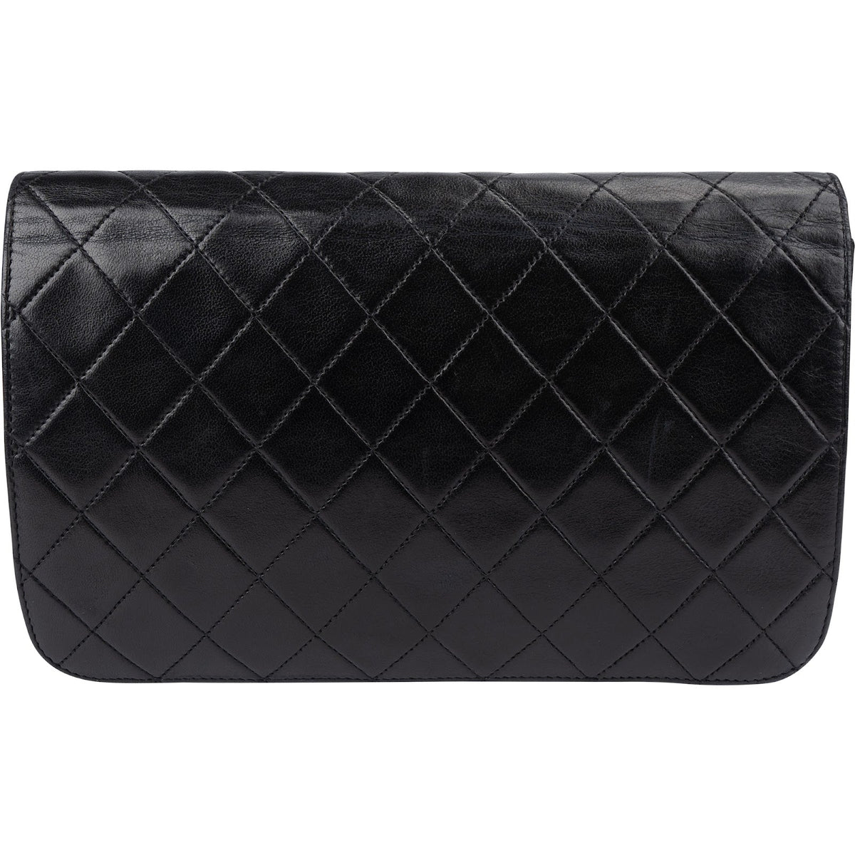 Chanel Quilted Lambskin CC Single Flap Shoulder Bag