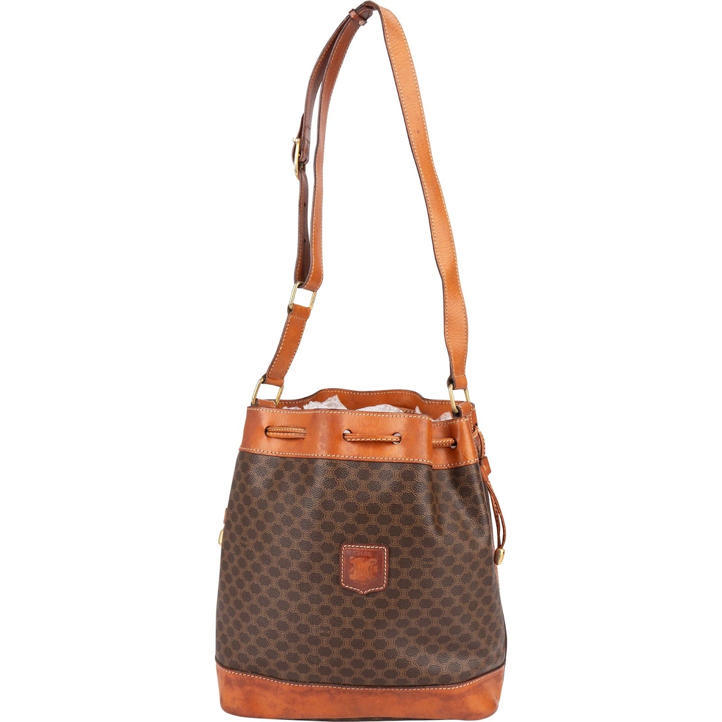 Celine Monogram Macadam Bucket Shoulder Bag