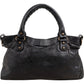 Balenciaga Black Leather Classic City Bag Handbag