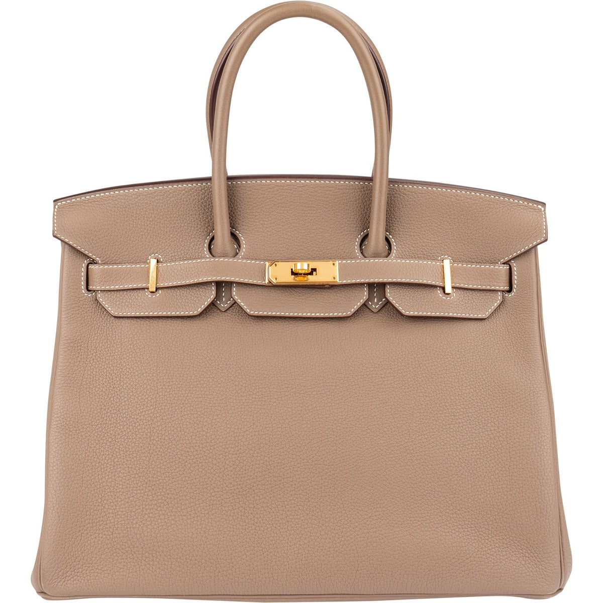 Hermès Taupe Togo Leather Birkin 35 Handbag (2023)