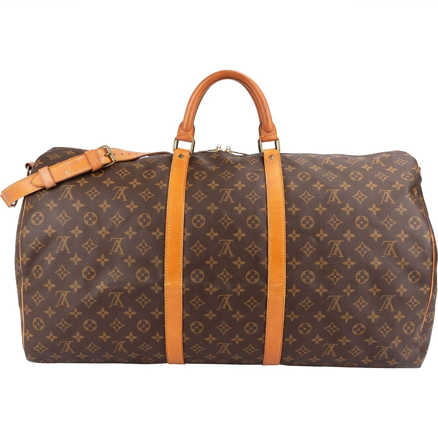 Louis Vuitton Monogram Canvas Keepall 60 Bandoulière Travel Bag