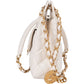 Chanel Quilted Shiny Leather Wavy CC Crossbody Bag