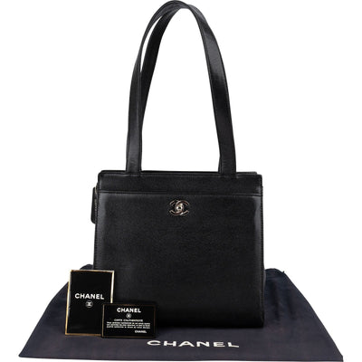 Chanel Caviar Leather Coco Mark Tote Shoulder Bag