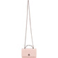 Chanel Pink Quilted Lambskin Crystal Top Handle Wallet On Chain Crossbody Bag