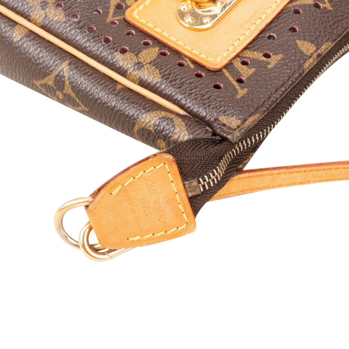 Louis Vuitton Limited Perforated Monogram Pochette Accessoires Handbag